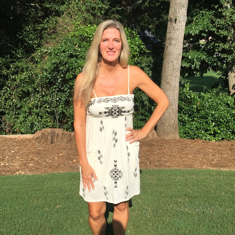 Black and white sundress